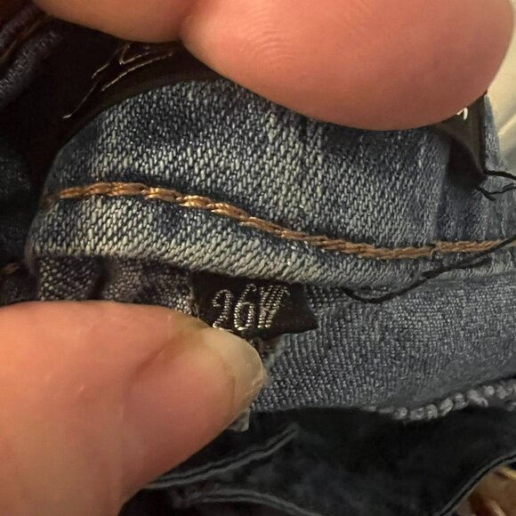 Size 26W - AG Denim - Distressed Blue Jeans - W43"/29" - Picture 5 of 9